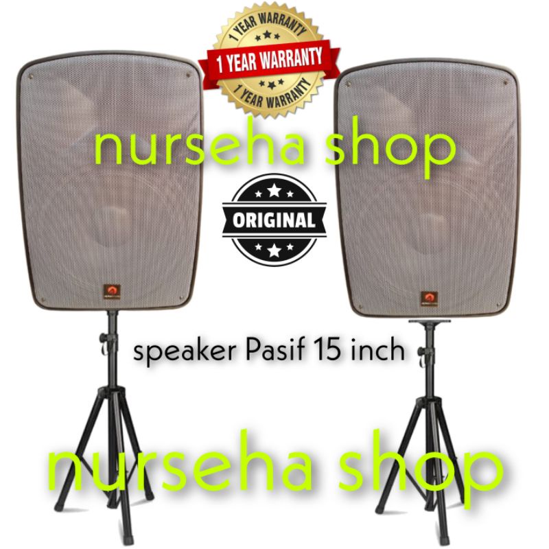 Speaker Pasif 15 inch ALPHASOUND Speaker karaoke 15 inch Free stand