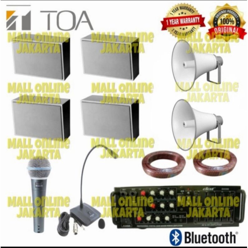 Paket SoundSystem toa Masjid Speaker Indoor Outdoor Masjid Original