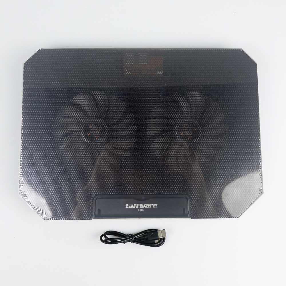 Taffware MC Cooling Pad Laptop 2 Fan Fixed Speed - Q100 | Murah | 100% Asli