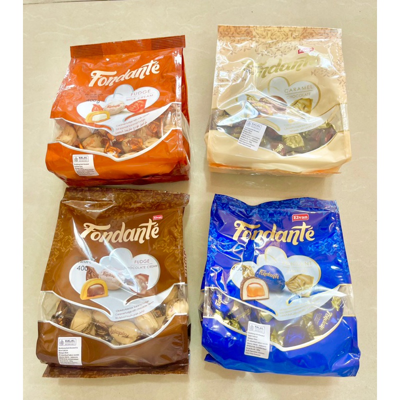 

Fondante Elvan 400g Karamel Coklat Cookies Biskuit khas Turkey