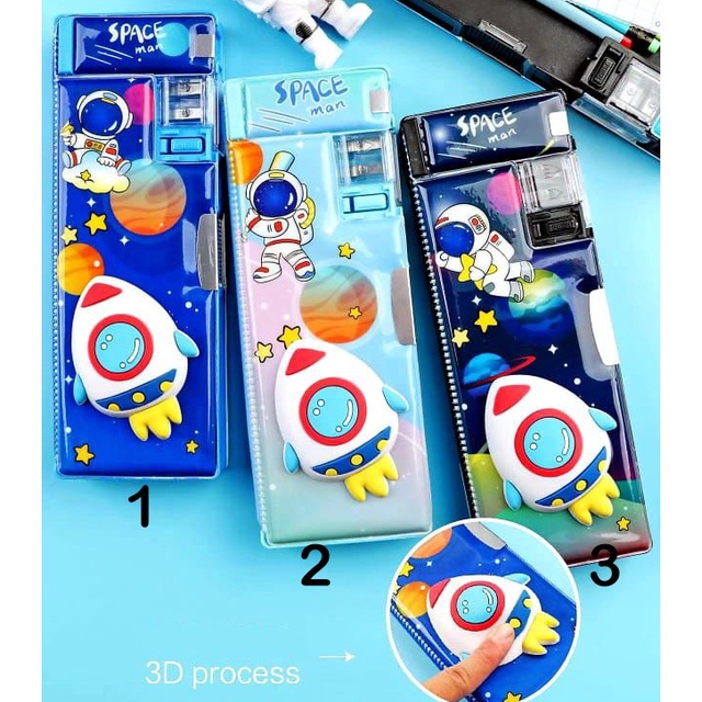 

Kotak pensil 3D/kotak alat tulis/kotak pensil anak/pencil case - Unicorn, 1