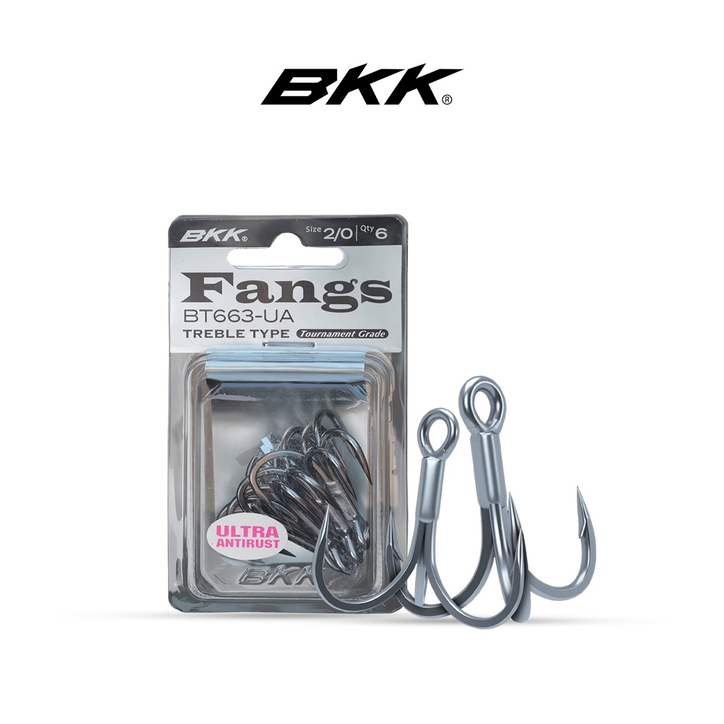 HOOK BKK FANGS TREBLE HOOK KAIL PANCING JIGGING CASTING 6066 621 662 663 UA SS