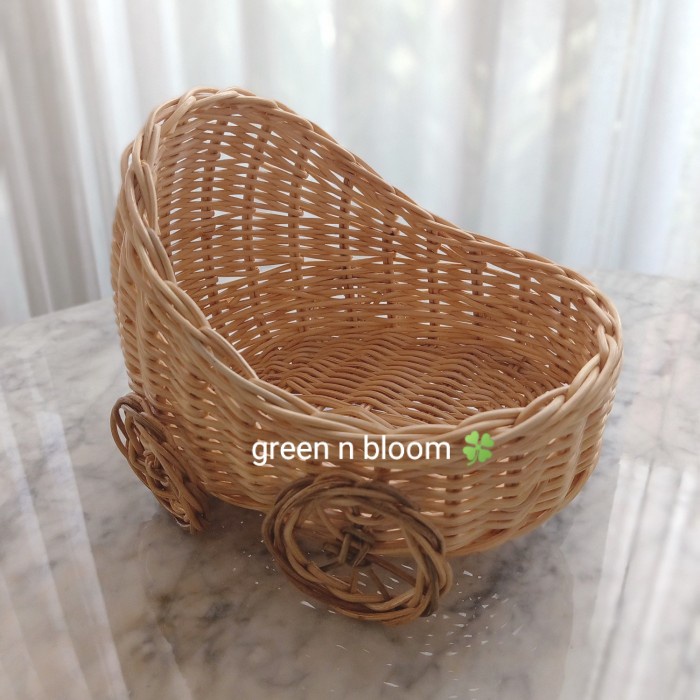 

larva_mart1 [Bisa COD] keranjang rotan parcel souvernir hampers tempat snack unik serbaguna