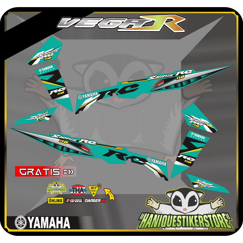 Striping Variasi Vega R New sirius RC