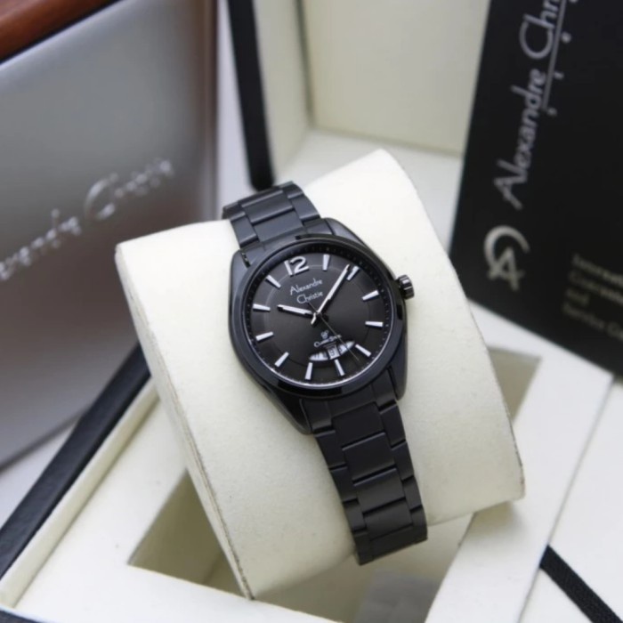 ALEXANDRE CHRISTIE AC 8679 FULL BLACK AC8679 WANITA ORI,,STAINLESS