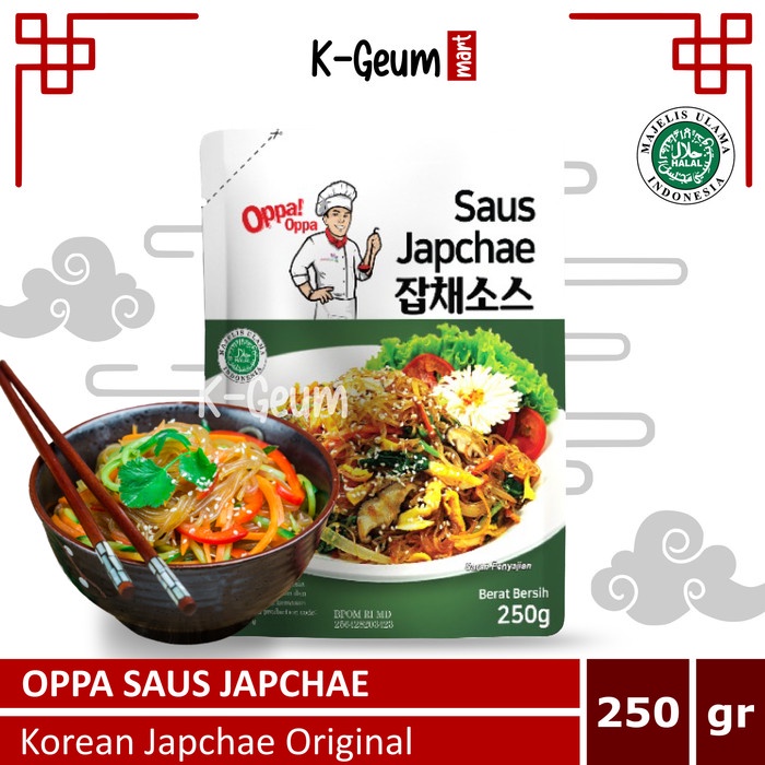 

MurMer OPPA Korean Japchae Saus Bumbu Soun Goreng Korea Original Halal 250 gr