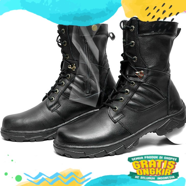 SEPATU PDL DINAS/ PDL SAFETY/ SEPATU PDL KULIT/ PDL RESLETING ODON CIBADUYUT 1731/ Karet