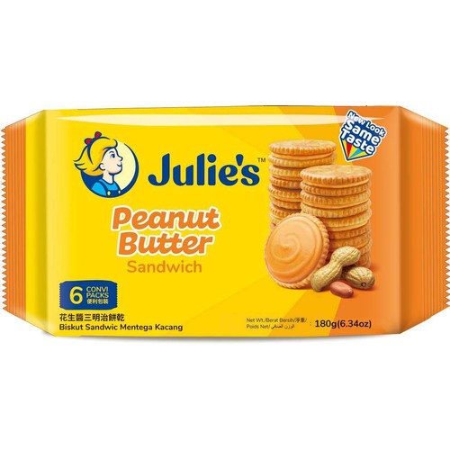 

JULIES PEANUT BUTT.SAND 180GR