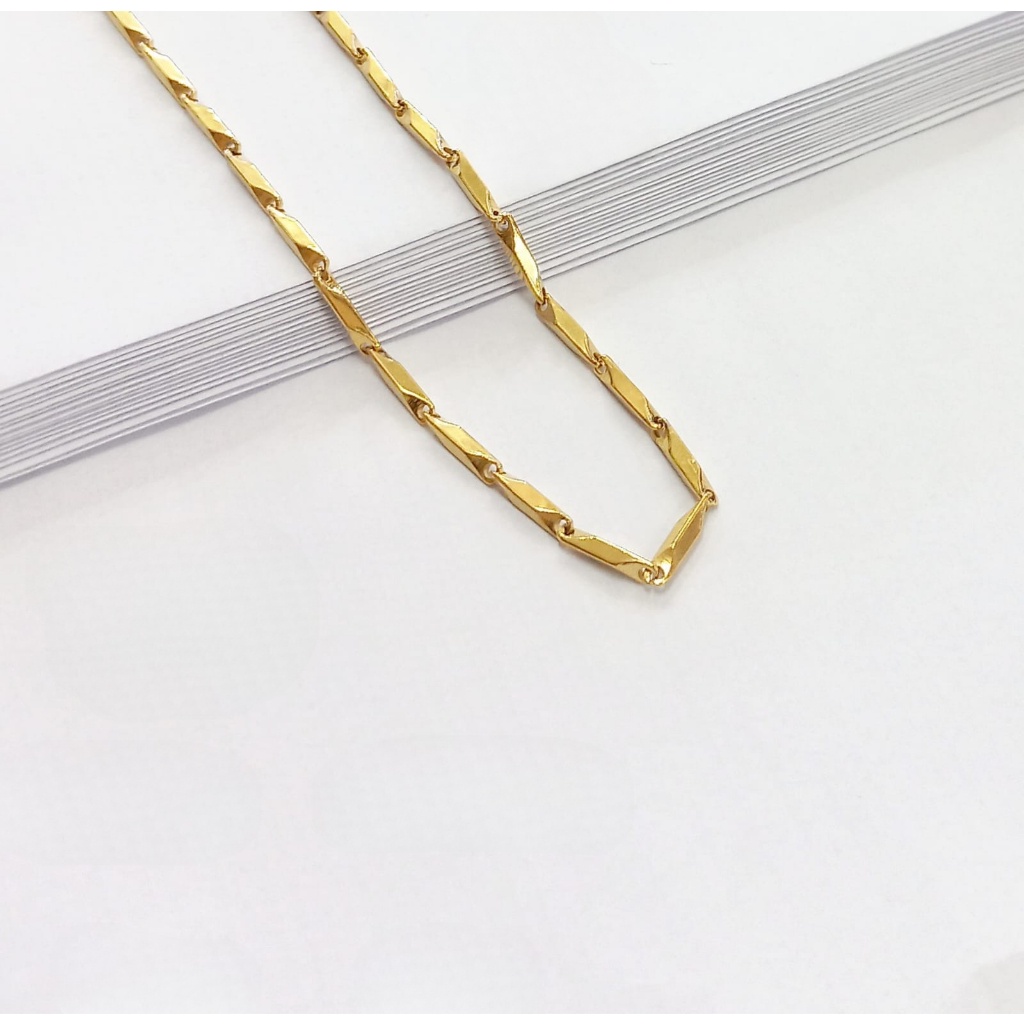 PERHIASAN KALUNG PADI TITANIUM GOLD IMITASI