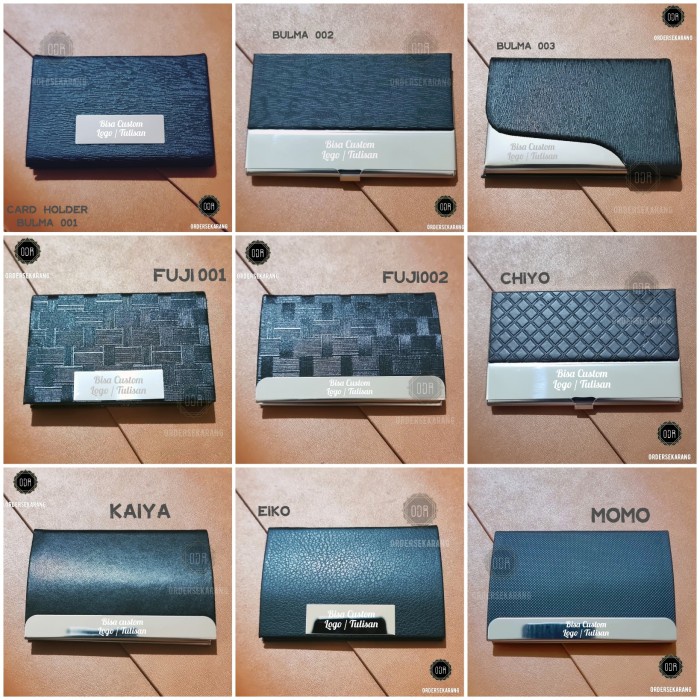 

[Promo]New NAME CARD HOLDER TEMPAT KARTU NAMA DOMPET KARTU KREDIT CUSTOM GRAFIR - Random, Polos