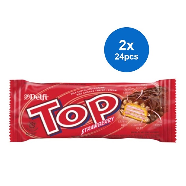 

Delfi Top Cokelat Strawberry 24 x 9 gr (2 pcs)