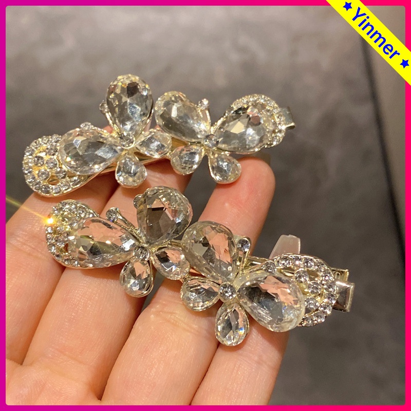 

COD✨ Jepit Rambut Kupu-kupu Jepit Rambut Berlian Imitasi Temperamen Jepit Rambut Gadis Lucu -Yinmer