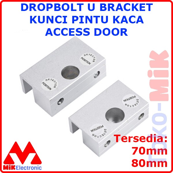 

DROPBOLT U BRACKET DROP BOLT BREKET KUNCI PINTU KACA ACCESS DOOR - 70MM GT27