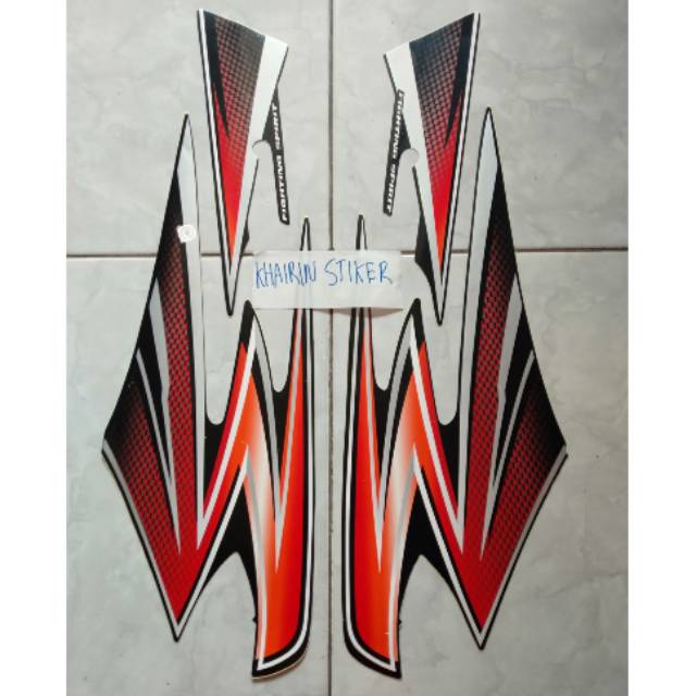 striping rx king 2003 merah orange .,.,