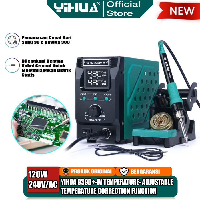 Yihua 939D+-IV Solder Station Digital Soldering Temperature Adjustable