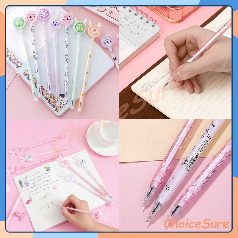 

Pena Karakter Payet Gliter Bunny Lucu / Lucu Unisex Payet Tabung Pena Ramping / Pena Karakter Kupu-Kupu Payet Gliter Bunny / Lucu Black Ink Gel Pulpen