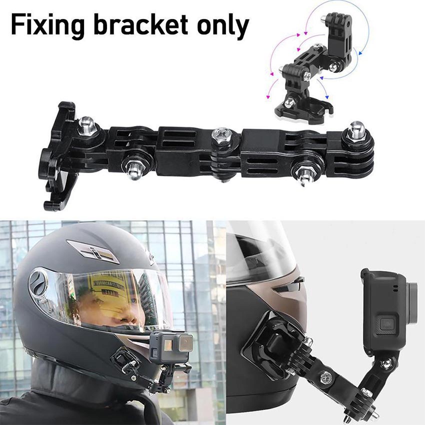 Mounting Helm Strap Bracket Motovlog Action Cam HP Holder Helm Strap Chin Mounting Dagu Gopro