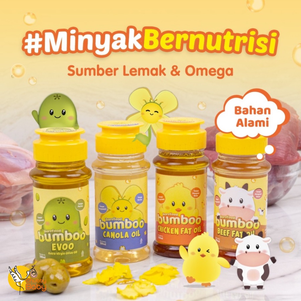

BUMBOO Minyak - Sumber Lemak & Omega 3,6,9 - Tanpa Perisa & Pengawet