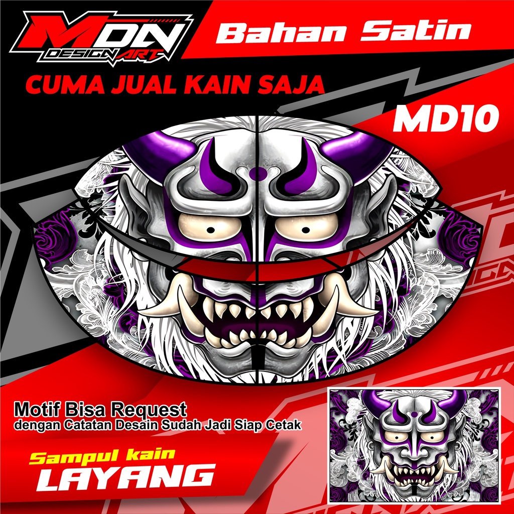 Kain Layangan Gapangan Pegon Lembaran Full Printing Bahan Satin High Quality