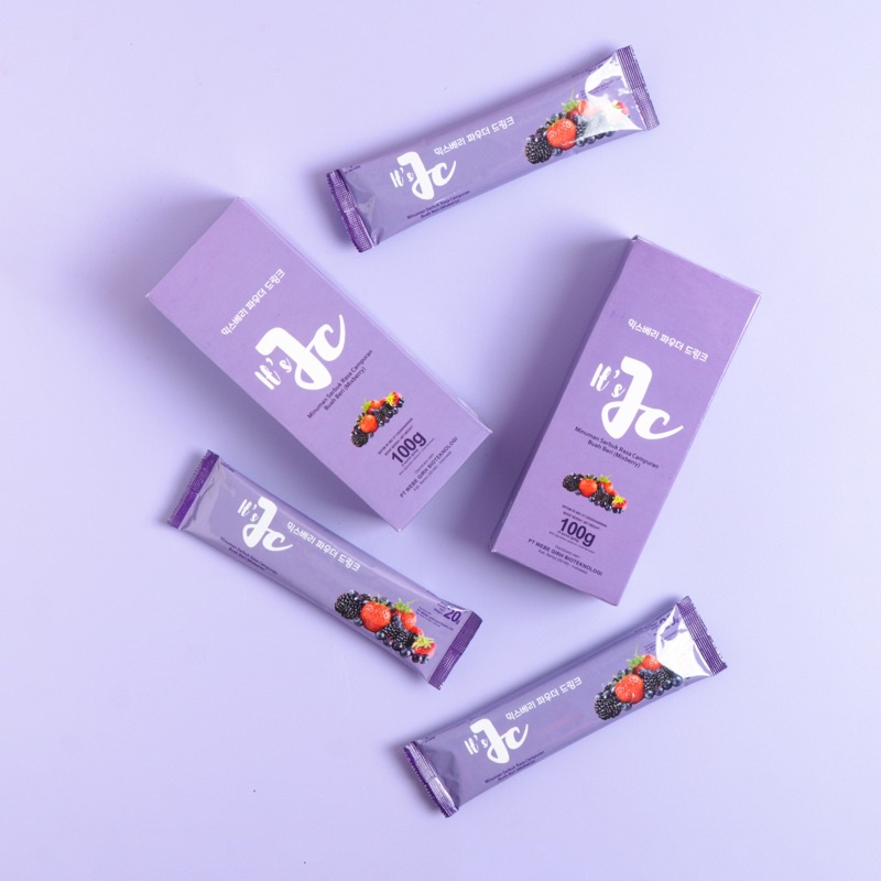ITS JC FIBER - FIBER DRINK MINUMAN DIET TINGGI SERAT DETOX & SLIM / FIBER RASA MIXBERRY