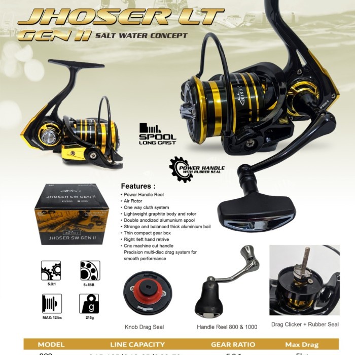 Reel Getsu JHOSER LT GEN II SW 3000