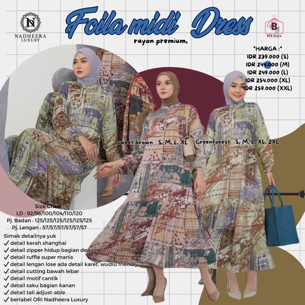 Foila midi dress