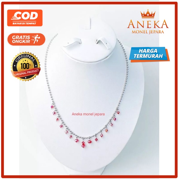 KALUNG KRISTAL MONEL ORIGINAL WANITA