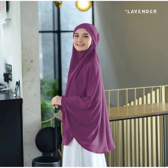 best -Jilbab Hijab Kerudung Instan French Khimar Cadar Madinah Syari Jumbo - Army