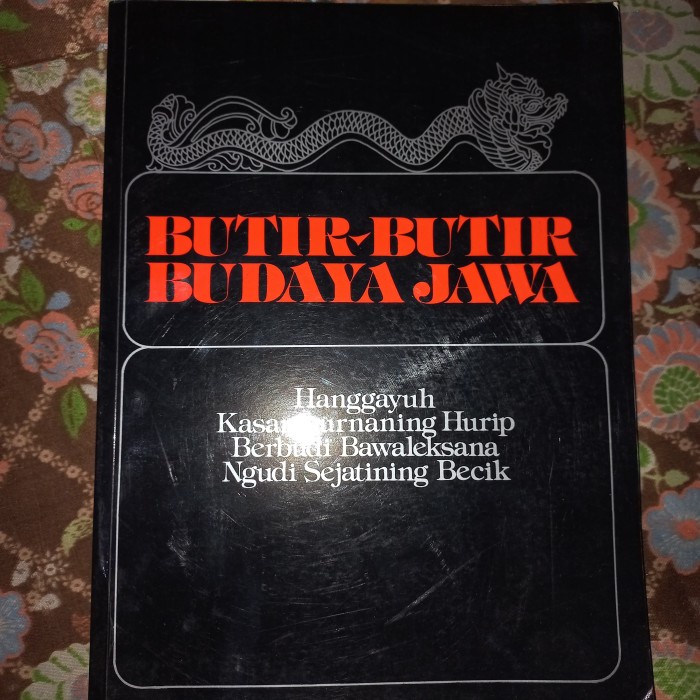 Buku Butir butir Budaya Jawa