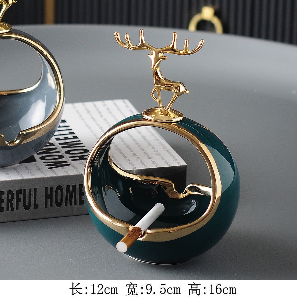 Luxury Asbak Rokok Deer / Tempat penyimpanan Kunci / Tempat Rokok Home Decoration