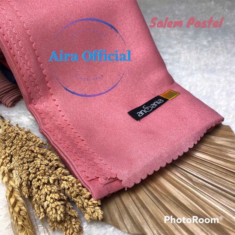 [COD] Kerudung Shinar Glamour Ansania Premium Original 110x110 cm warna pink salem