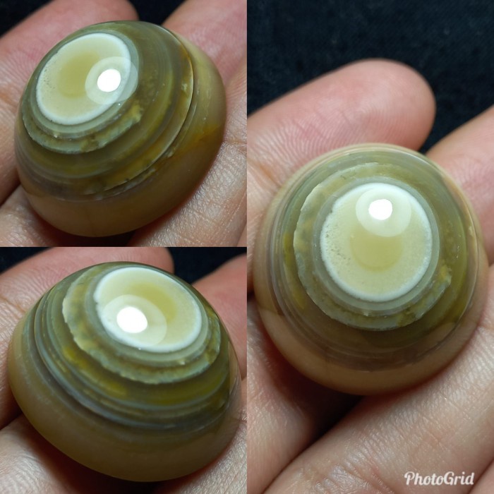 Natural Batu Akik Motif Gambar Pusaran Mata Dewa Puser Bumi Antik 2