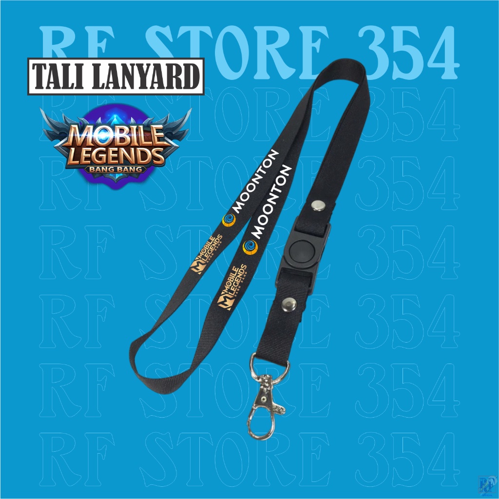 

Lanyard MOBILE LEGENDS PREMIUM GAME MOBILE MOBILE LEGEND MOONTON gantungan kunci/gantungan ID Card/ gantungan HP termurah Best seller COD