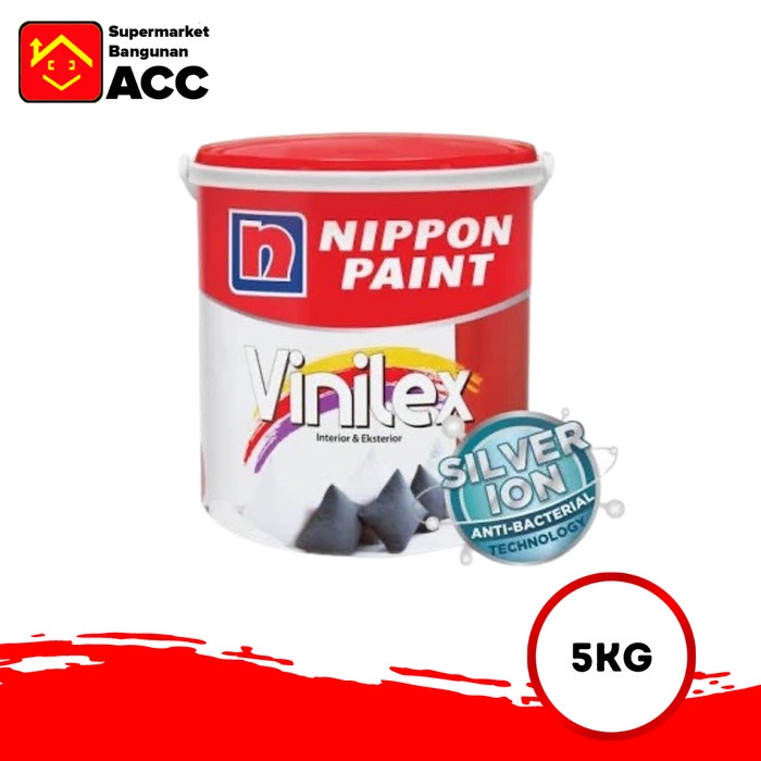 Nippon Vinilex Silver-Ion Cat Tembok Interior Tinting Warna Muda 5kg