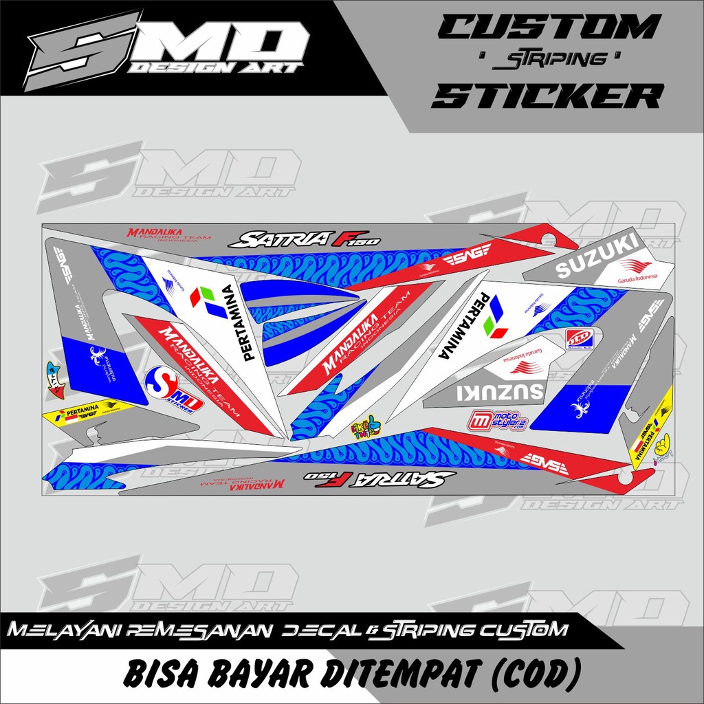 STRIPING VARIASI SATRIA FU FACELIFT MANDALIKA