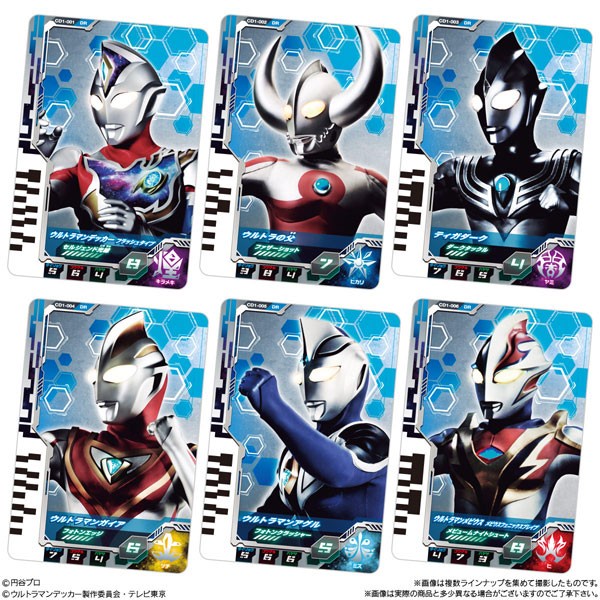 Ultra Dimension Card 01 CD1-16 Ultraman Decker Tiga Mebius Henshin - CD1-004
