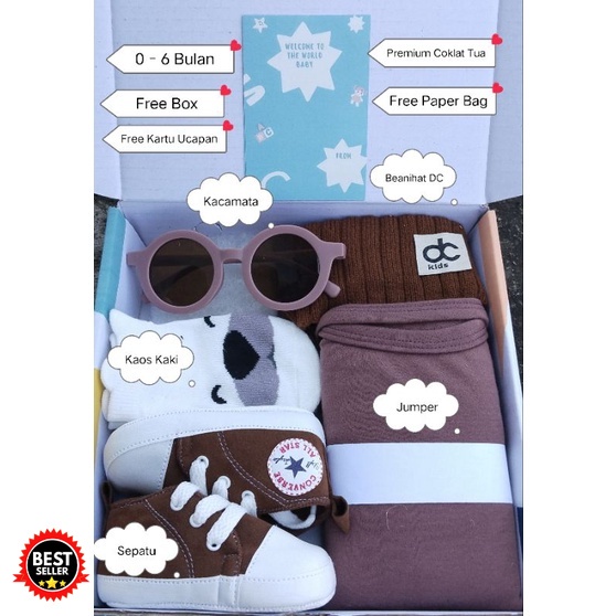 Hampers Bayi Baru Lahir Kado Newborn Baby Gift Set Unisex Parcel Lahiran Bayi Cowok Cewek