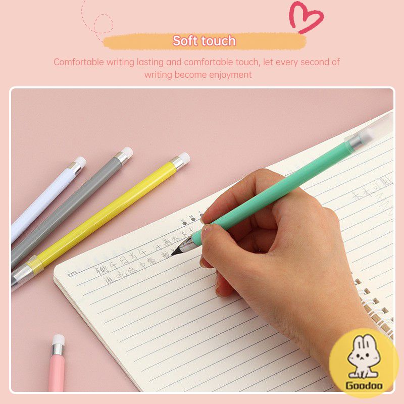 

Pensil Penggunaan Tak Terbatas Pensil Warna Macaron Tahan Lama Portabel-GOO