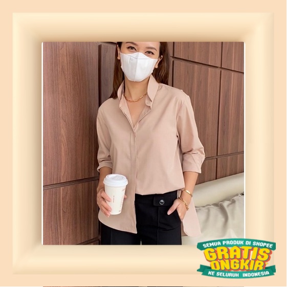 KYOKO shirt (PILIH VARIASI)/ kotak kotak kombinasi