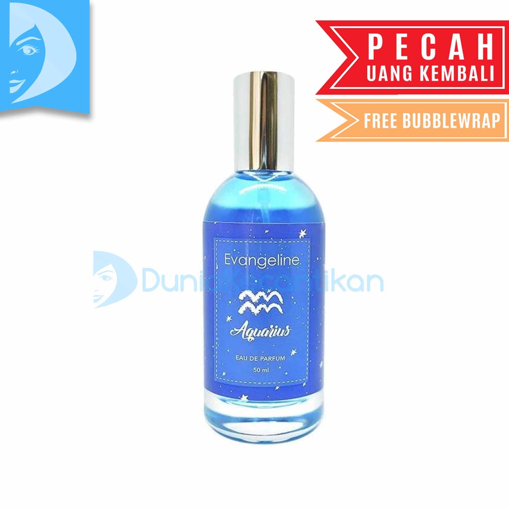New Product DKMALL - Parfum Unisex Evangeline Zodiac Aquarius 50ml / Zodiak Aquarius / Parfum Pria W