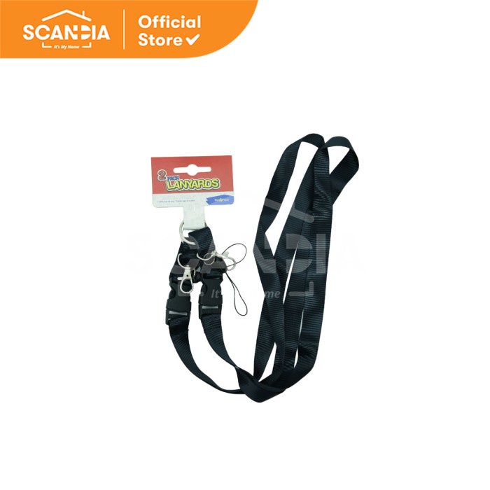 

SCANDIA Lanyard PK2 90x2CM Black (SG0475)