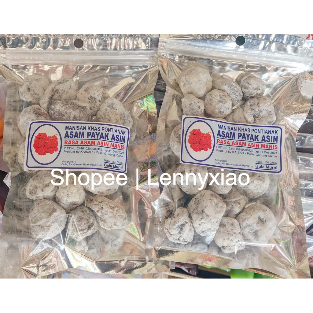 

Manisan Asam Paya Payak Asin Kelubi Atapseng Atapson Pontianak Singkawang