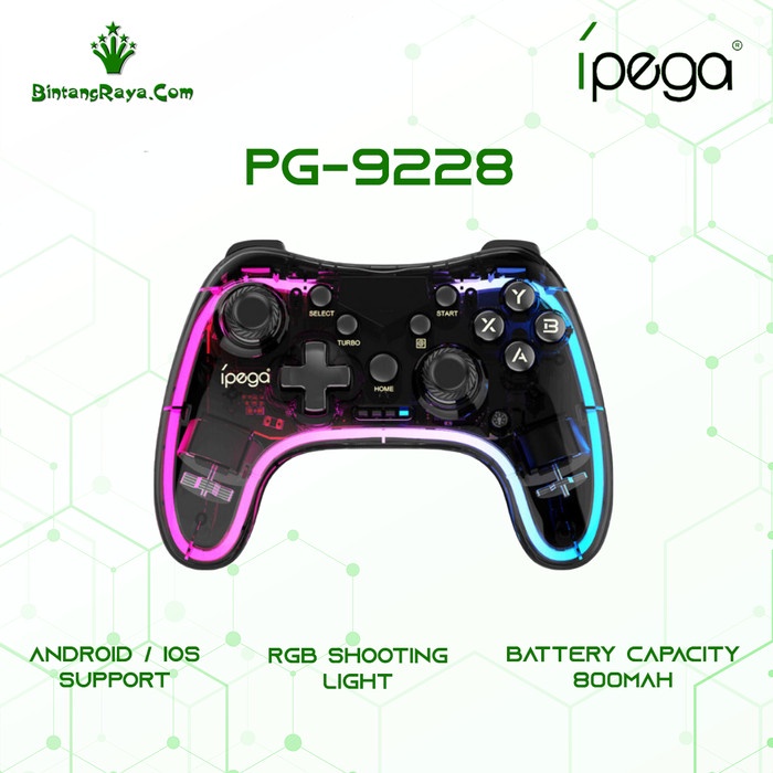 MURAH-  GAMEPAD IPEGA -9228 PC/ANDROID/ANDROID TV/PS4/NINTENDO - BLUETOOTH- 1.2.23