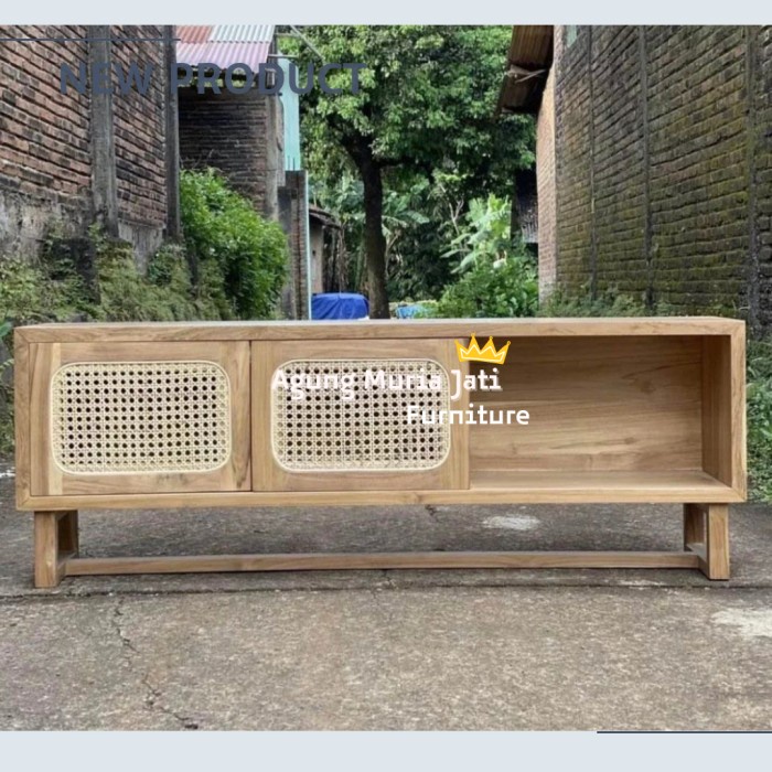 Meja Tv Minimalis Natural 150 Cm