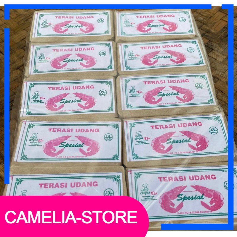 

(Camelia) 10pcs Terasi Udang Asin Madura Spesial Besar