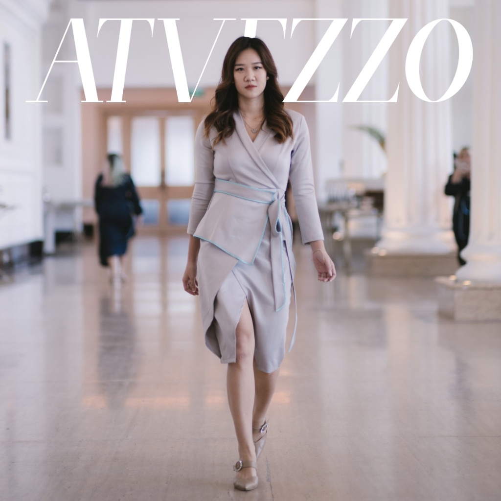 ATVEZZO Vyonna Wrap Dress Silver