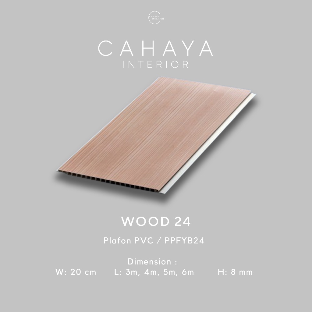 (PPFYB24) PLAFON PVC MOTIF KAYU BERKUALITAS UKURAN BERAGAM ANTI RAYAP ANTI AIR