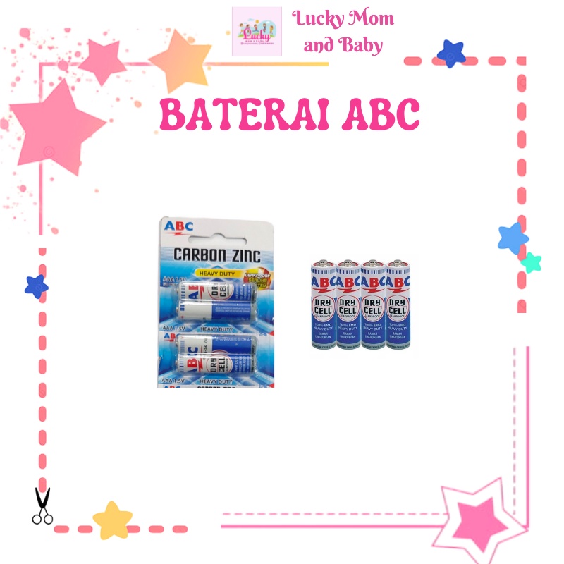 [LMB] Baterai/ batrei batre ABC AAA / A3 AA / A2 CARBON batre remot tv remot AC harga 4 pcs batre ba