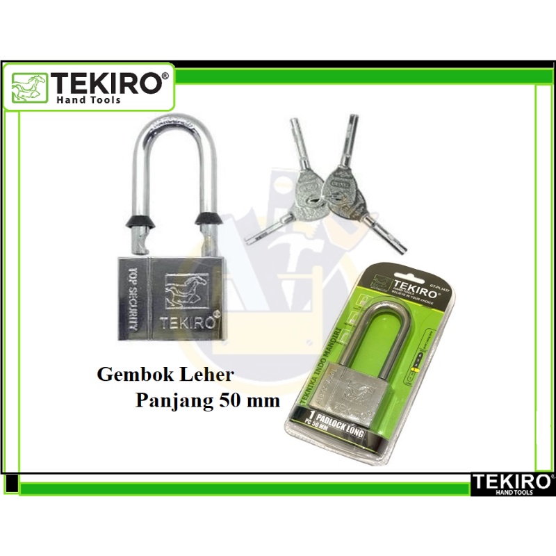 TEKIRO Gembok panjang 50mm Gembok Leher Panjang 50mm
