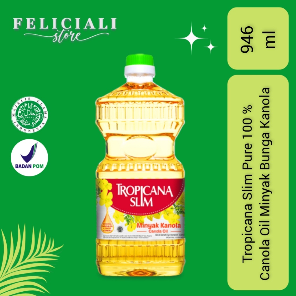 

COD Tropicana Slim Minyak Kanola 946ml - 100% Pure Canola Oil